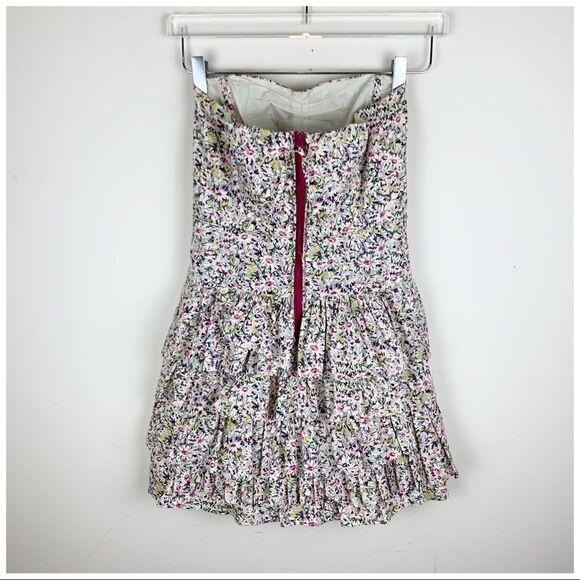 J.Crew‎ Liberty of London Daisy Day Dress Strapless - Picture 3 of 16